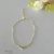 Pulseira Regulável Paz folheada em ouro 18k ou em ródio branco - comprar online