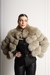Casaco Camadas Cropped Marrom Claro - comprar online
