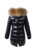 Jaqueta Puffer Longa com Pele Marrom - comprar online