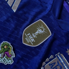 REAL MADRID AWAY 23/24 VERSÃO JOGADOR MANGA LONGA + PATCHES - (cópia)