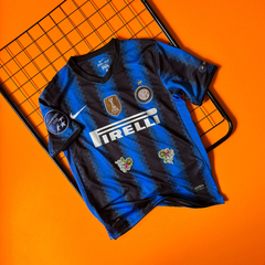 RETRO INTER DE MILÃO HOME 2010/11 AZUL PERSONALIZAÇÃO DRAGON V4 - comprar online