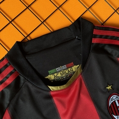 RETRO MILAN HOME 2010/11 VERMELHA E PRETA