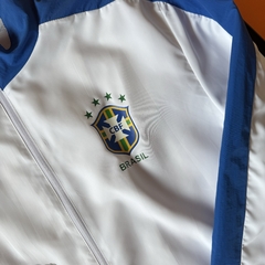 JAQUETA BRASIL RETRO AZUL E BRANCA - loja online