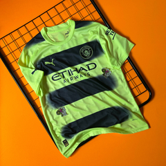 Camisa Manchester City III 22/23 verde neon personalização dragon V5 - Pedrin: personalizações exclusivas