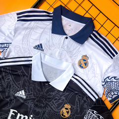 COMBO DUAS CAMISAS REAL MADRID POLO DRAGON BLACK E CLÁSSICA - comprar online