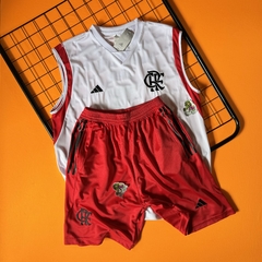 KIT DE TREINO FLAMENGO VERMELHO E PRETO REGATA E SHORT PERSONALIZADO - (cópia) en internet