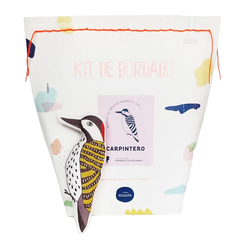 Kit bordado pájaro carpintero