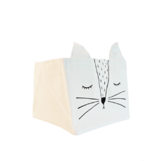 cesto cuadrado gato 28 cm. - comprar online