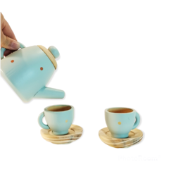 Juego de té celeste con cupcakes - comprar online