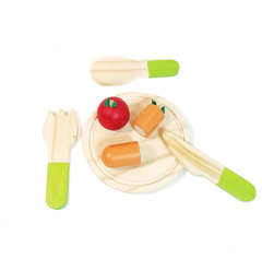 Set platito y cubiertos verde - comprar online