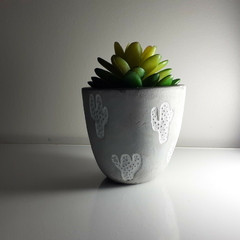 Molde De Silicone Para Vaso de Concreto Cactus M Ref 584 na internet