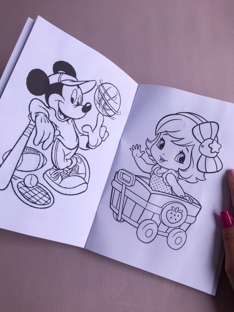 LIVRO Minnie DISNEY - LER E COLORIR + giz de cera