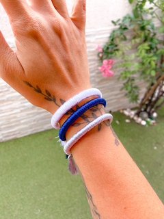 Pulseira seda branca - comprar online