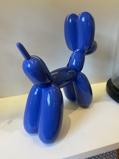 Escultura cachorro balão azul - comprar online