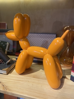 Escultura cachorro balão amarelo - comprar online