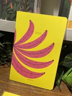 Caderno flexível Bananas