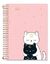 Caderno 1/8 CUTE CAT 80 folhas Cadersil - loja online