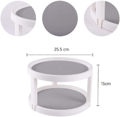 Bandeja Giratoria Doble 25cm Plato Organizador Cocina / Baño en internet