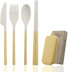 Set Cubiertos Con Estuche 4pzas Desmontable Eco biodegradable en internet