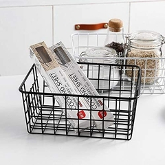 Canasto Organizador Metálico P/ Cocina- Baño -cuarto-hogar Grande - tienda online