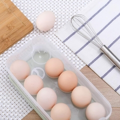 Contenedor Huevera Plástica Apilable Con Tapa Para 10 Huevos - comprar online