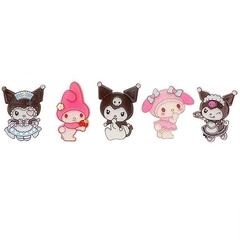 Set De 5 Hebillas Sanrio -My Melody - Kuromi - comprar online