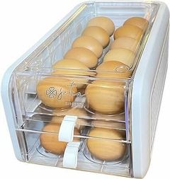 Contenedor Organizador para 24 huevos 2 pisos - tienda online