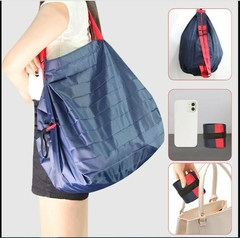 Bolsas de la compra reutilizables, bolsa plegable de almacenamiento de comestibles, lona de tela Oxford impermeable