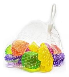 Hielos Plásticos Frutas Reutilizables X 10 Transparentes - comprar online