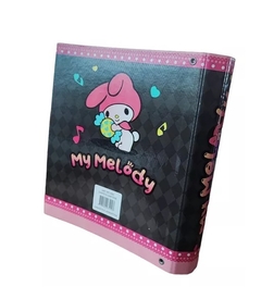 Carpeta Nº3 Escolar Kuromi, My Melody 3 Anillo 4 Cm Diámetro