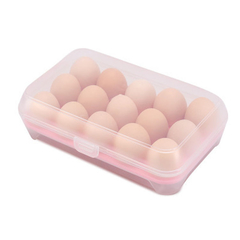 Imagen de Contenedor Huevera Plástica Apilable Con Tapa Para 15 Huevos