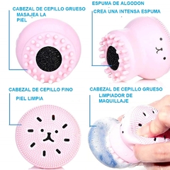 Limpiador Facial Exfoliante Cepillo Silicona Masajeador Pulipito - tienda online