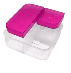 Vianda Lunchera Comida Hermético Taper Contenedor Divisiones - tienda online