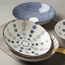 Plato hondo de cerámica Japonese Style - tienda online