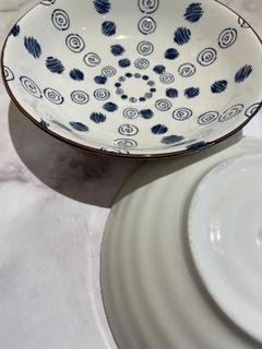 Plato hondo de cerámica Japonese Style - comprar online