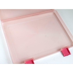 Carpeta plástica translucida Rosa para Hojas A4 documentos Origen Japan - comprar online