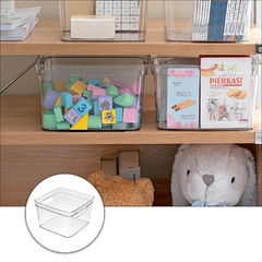 Organizador Contendor Multiuso/ Heladera Plástico Transparente Mediano - Anantrade- My shop Kawaiii