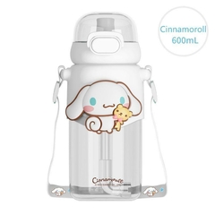 Termo Botella Sanrio Kawaiii Kuromi Cinnamoroll My Melody Purin amde 600ML con sorbete - tienda online