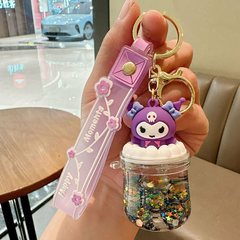 Llavero Sanrio Botellita con Glitter Kuromi -Cinammonroll y amigos - comprar online