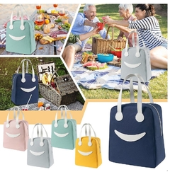 Bolso/lunchera Vianda Térmica Aluminio Infantil/adulto Smile Grande