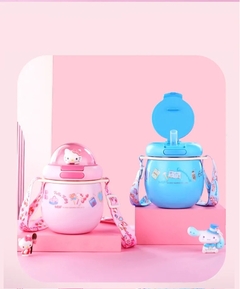 Termo Botella Sanrio Kawaiii Cinnamoroll acero inoxidable de 380ML con sorbete - en internet