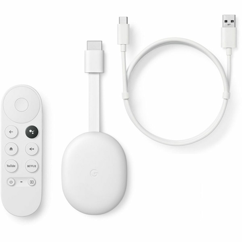 Google Chromecast 4 con Google TV 4K blanco Convertidor Smart