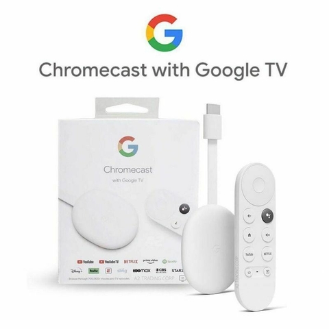 Google Chromecast 4 con Google TV HD blanco Convertidor Smart