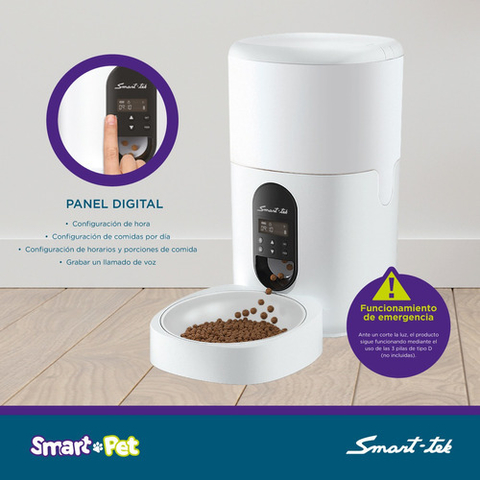 Racionador inteligente automático de alimentos para mascotas Smart Pet PF 100