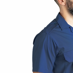 Camisa Manga Corta cuello Solapa Azul T:52-56 (4120335) - Rerda S.A. - Sastrería Militar