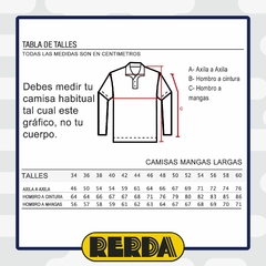 Camisa Manga Larga Forrada Celeste T:46-50 (4120025) - Rerda S.A. - Sastrería Militar