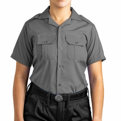 Camisa MC Cuello Solapa Gris T:34-44 (4120567) - tienda online
