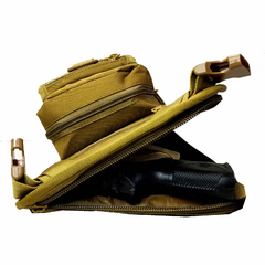 Bolso Rinonera Tactico Militar Con Pistolera Interna 8708996