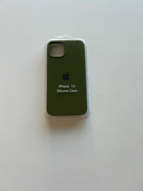 Funda iPhone 13 Pro Max silicona (verde oscuro) 