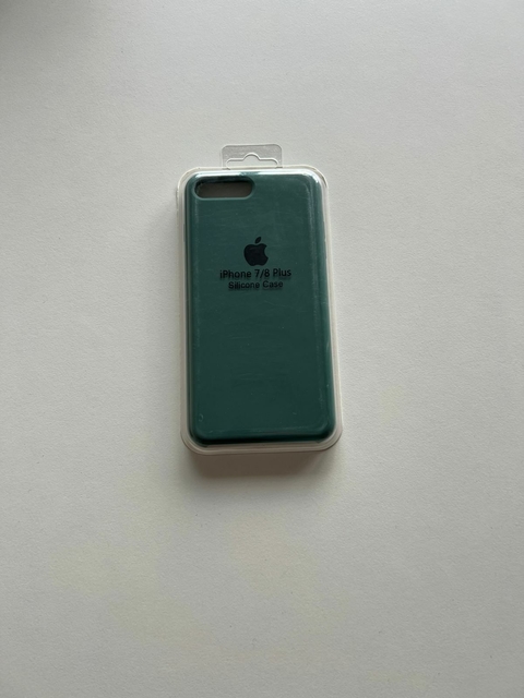Funda de silicona de lujo iPhone 7/8 Plus (verde oscuro)
